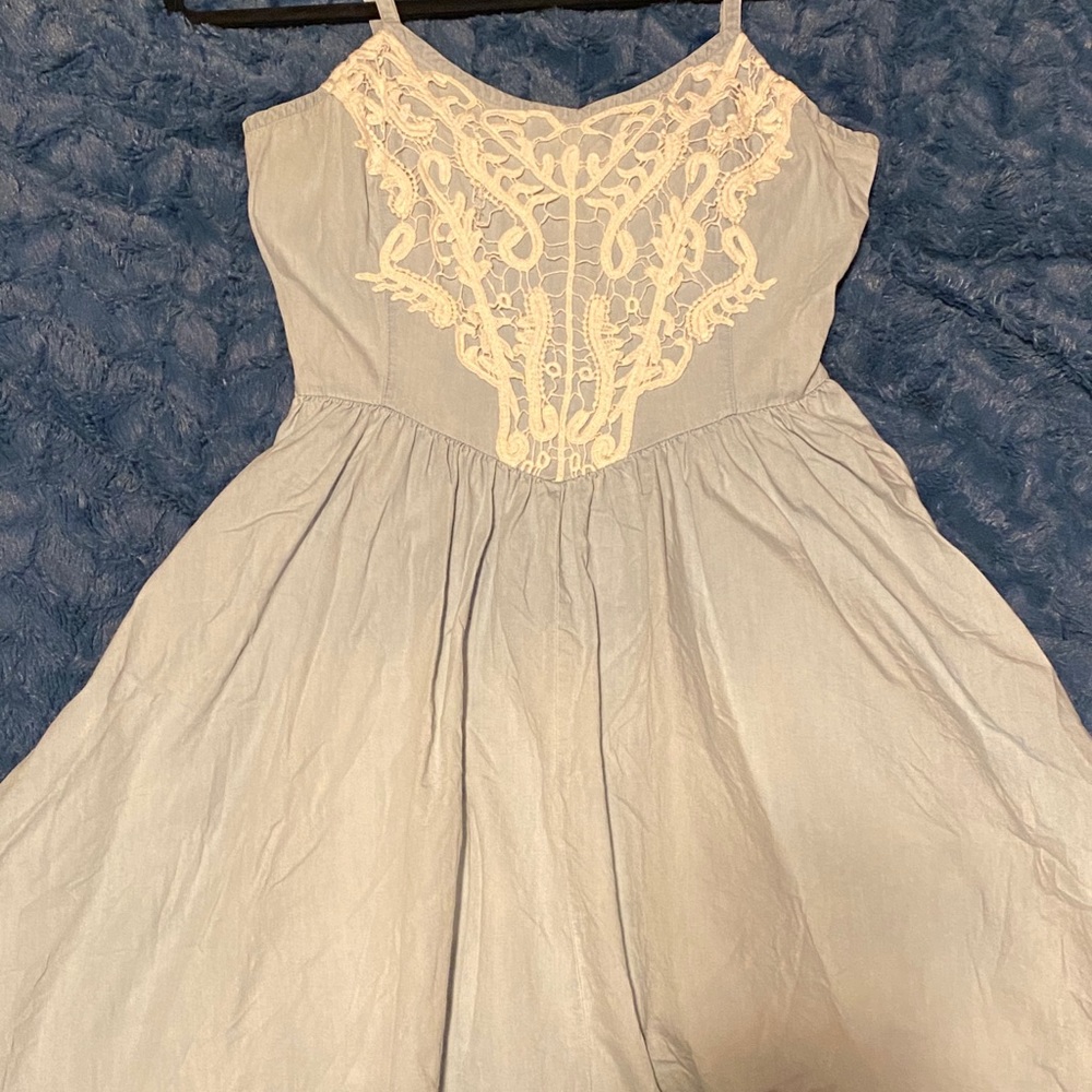 Light blue with white detail on top